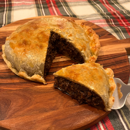 Tourte feuilleté végane aux champignons