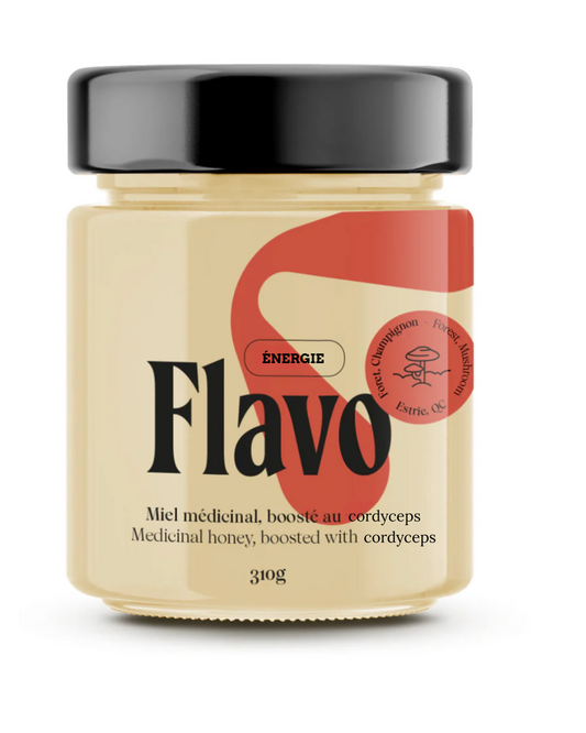 Miel cru crémeux médicinal boosté au Cordyceps - 310 g