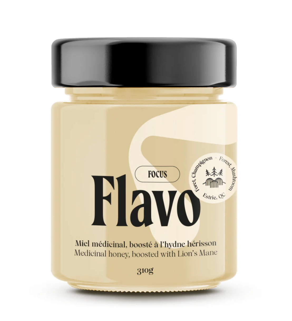 Miel cru crémeux médicinal boosté à la crinière de lion - 310 g