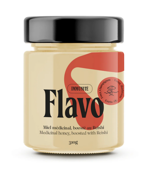 Miel cru crémeux médicinal boosté au Reishi - 310 g