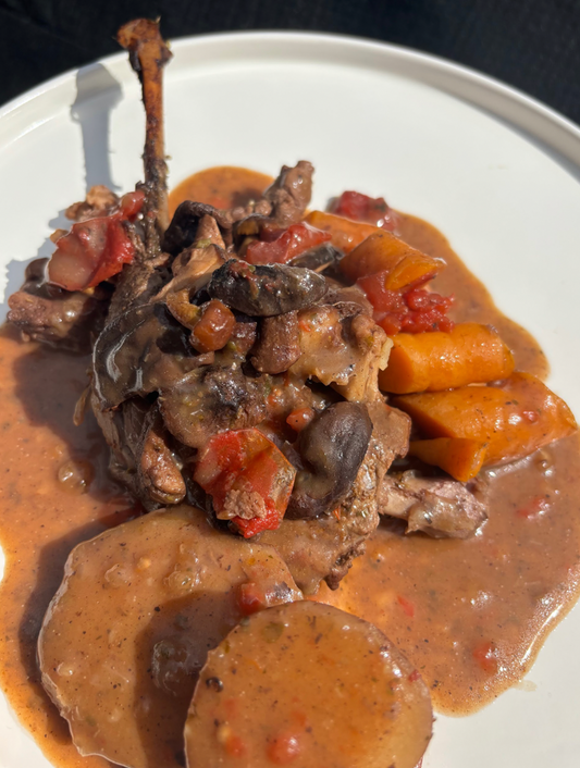 Braisé d’outarde aux champignons Mycep