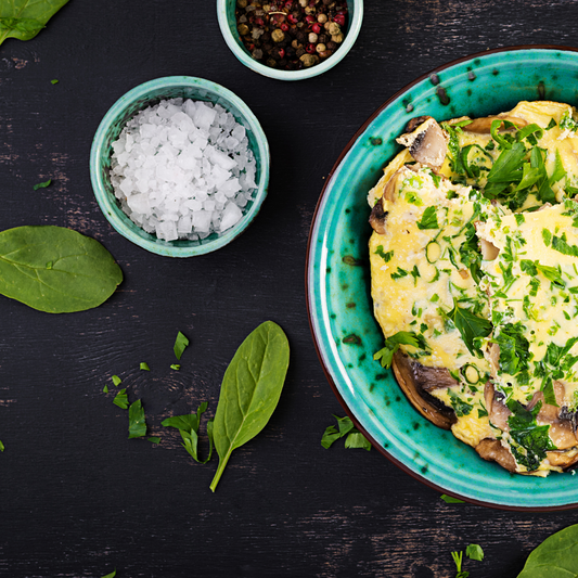 Omelette aux champignons gourmets